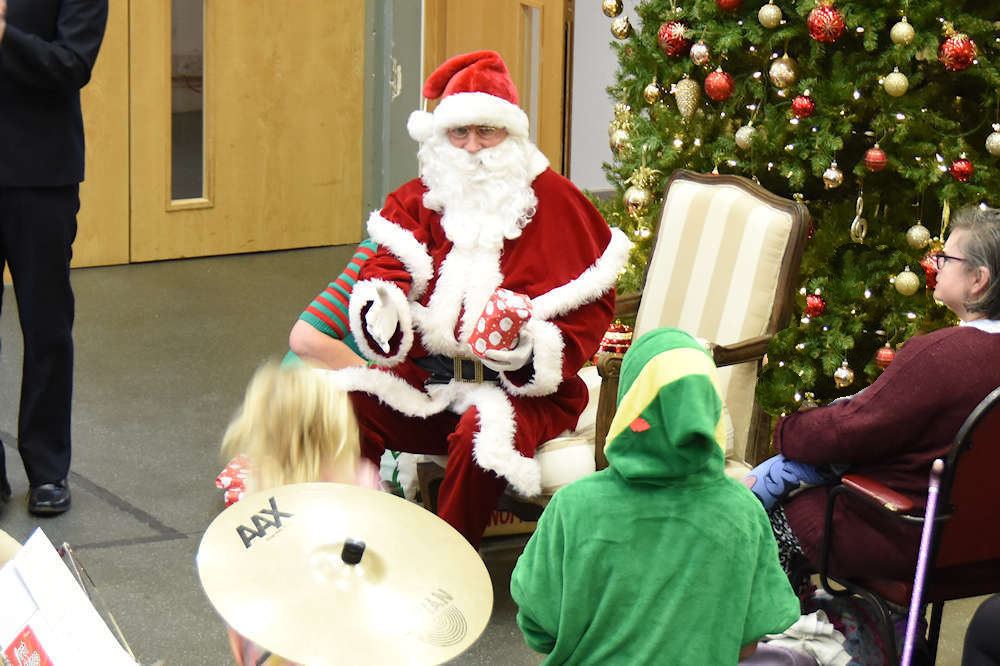 Santa bearing gifts
